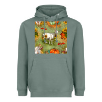 Sage fall goats seamless pattern Heavyweight Hoodie - BundleAndBundleShop