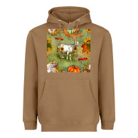 Toasted Coconut fall goats seamless pattern Heavyweight Hoodie - BundleAndBundleShop