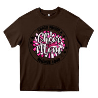 Chocolate Brown cheer mom Heavy Core Tee - MaliasSmallBusiness