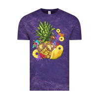 Cloud Purple pineapple enjoying Vintage Tee - BarkalooDesign