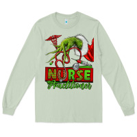 Matcha Christmas Character Nurse Long Sleeve Tee - NancyCooperArtShop