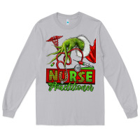 Moon Dust Christmas Character Nurse Long Sleeve Tee - NancyCooperArtShop