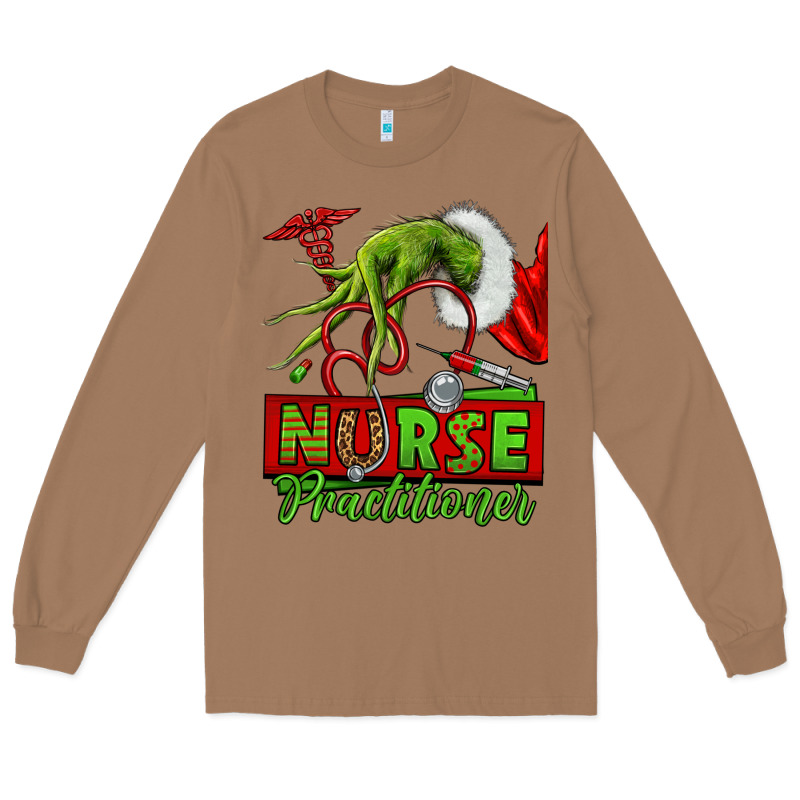 Christmas Character Nurse Long Sleeve Tee by NancyCooperArtShop | Teevron
