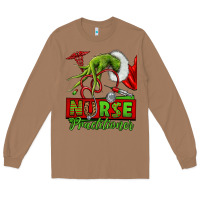 Toasted Coconut Christmas Character Nurse Long Sleeve Tee - NancyCooperArtShop