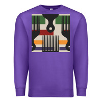 Purple afro comb seamless pattern Premium Sweatshirt - BundleAndBundleShop