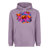 Lavender halloween pumpkin patch  4 Heavyweight Hoodie - BundleAndBundleShop