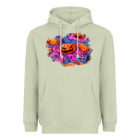 Matcha halloween pumpkin patch  4 Heavyweight Hoodie - BundleAndBundleShop