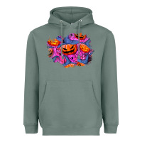 Sage halloween pumpkin patch  4 Heavyweight Hoodie - BundleAndBundleShop
