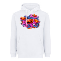 White halloween pumpkin patch  4 Heavyweight Hoodie - BundleAndBundleShop