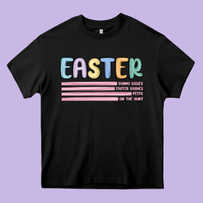 Easter  Bunny Kısses Heavy Core Tee Designed By Maliassmallbusiness