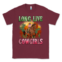 Burgundy long live cowgirls artiststas Classic Tee - Artiststas