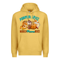 Antique Gold Pumpkin Spice Make Mama Nice Premium Hoodie - FaDigitalArtStudio