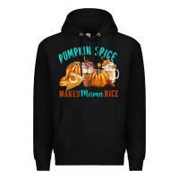 Black Pumpkin Spice Make Mama Nice Premium Hoodie - FaDigitalArtStudio