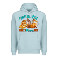 Blue Mist Pumpkin Spice Make Mama Nice Premium Hoodie - FaDigitalArtStudio
