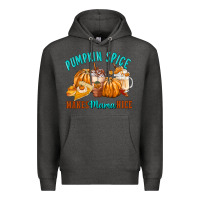Charcoal Heather Pumpkin Spice Make Mama Nice Premium Hoodie - FaDigitalArtStudio