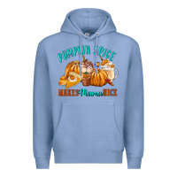 Colony Blue Pumpkin Spice Make Mama Nice Premium Hoodie - FaDigitalArtStudio