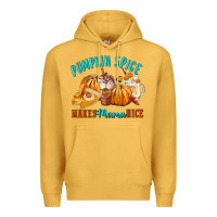 Mustard Pumpkin Spice Make Mama Nice Premium Hoodie - FaDigitalArtStudio