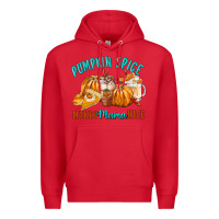 Red Pumpkin Spice Make Mama Nice Premium Hoodie - FaDigitalArtStudio