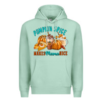 Seafoam Pumpkin Spice Make Mama Nice Premium Hoodie - FaDigitalArtStudio