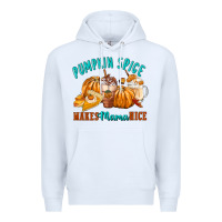 White Pumpkin Spice Make Mama Nice Premium Hoodie - FaDigitalArtStudio