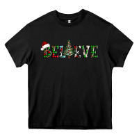 Black believe Christmas tree Heavy Core Tee - AdoDesignShop