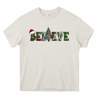 Cream believe Christmas tree Heavy Core Tee - AdoDesignShop