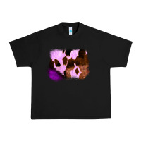 Black Purple Western Wood Cowhide Frame Urban Heavy Tee - Bettercallsaul