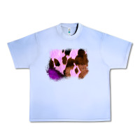 Grape Ice Purple Western Wood Cowhide Frame Urban Heavy Tee - Bettercallsaul