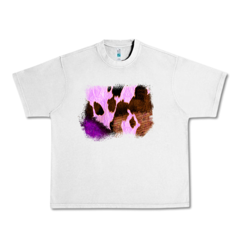 Purple Western Wood Cowhide Frame Urban Heavy Tee by Bettercallsaul | Teevron