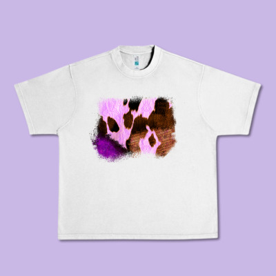 Purple Western Wood Cowhide Frame Urban Heavy Tee Designed By Bettercallsaul