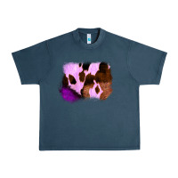 Midnight Navy Purple Western Wood Cowhide Frame Urban Heavy Tee - Bettercallsaul