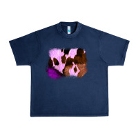 Navy Purple Western Wood Cowhide Frame Urban Heavy Tee - Bettercallsaul