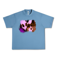 Pebble Blue Purple Western Wood Cowhide Frame Urban Heavy Tee - Bettercallsaul