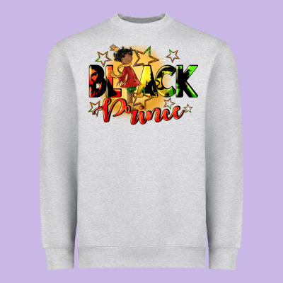 Black Prince Heavyweight Sweatshirt Designed By Cowgirlartshop