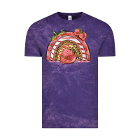Cloud Purple strawberry rainbow Vintage Tee - BarkalooDesign