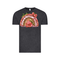 Vintage Black strawberry rainbow Vintage Tee - BarkalooDesign