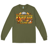 Army Green Thanksgiving Cooking Crew Long Sleeve Tee - texasbilliewilder