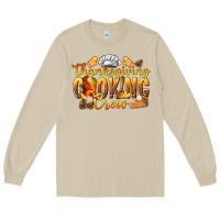 Mushroom Thanksgiving Cooking Crew Long Sleeve Tee - texasbilliewilder