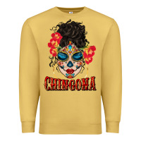 Antique Gold chingona latina bun mama Premium Sweatshirt - BundleAndBundleShop