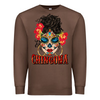 Chestnut chingona latina bun mama Premium Sweatshirt - BundleAndBundleShop