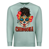 Seafoam chingona latina bun mama Premium Sweatshirt - BundleAndBundleShop