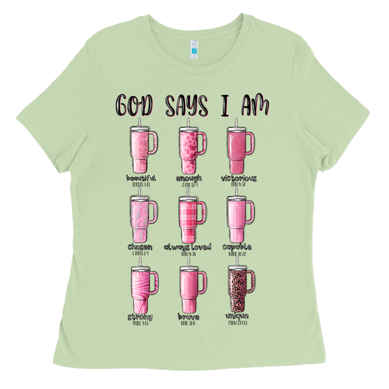 God Says I Am Bible Verse Stanley Ladies Tee by MaliasSmallBusiness | Teevron