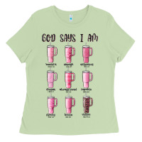 Matcha god says i am bible verse stanley Ladies Tee - MaliasSmallBusiness
