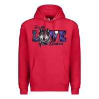 Cardinal For The Love Of The Wolves Premium Hoodie - RanaPortraitStore