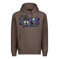 Coffee For The Love Of The Wolves Premium Hoodie - RanaPortraitStore