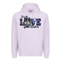 Lilac For The Love Of The Wolves Premium Hoodie - RanaPortraitStore