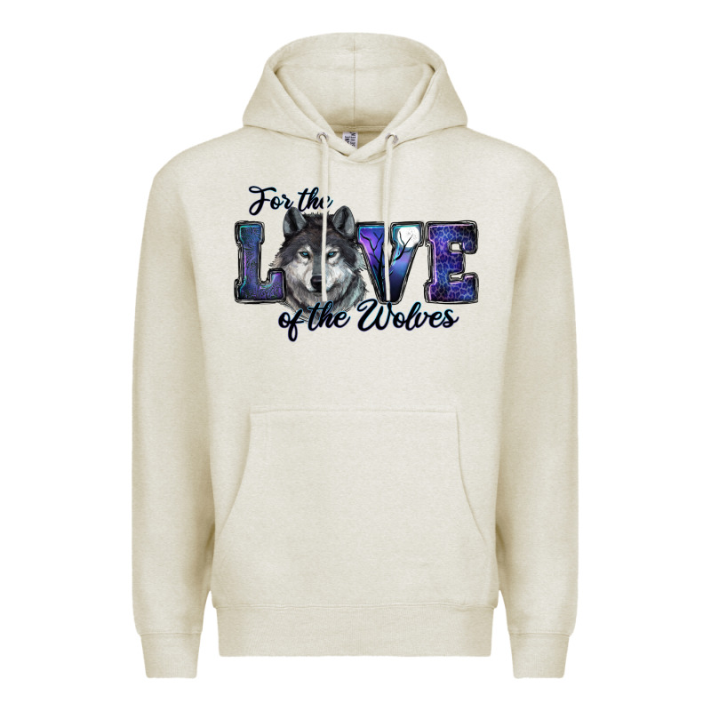 For The Love Of The Wolves Premium Hoodie by RanaPortraitStore | Teevron