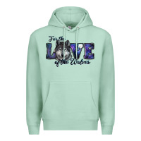 Seafoam For The Love Of The Wolves Premium Hoodie - RanaPortraitStore