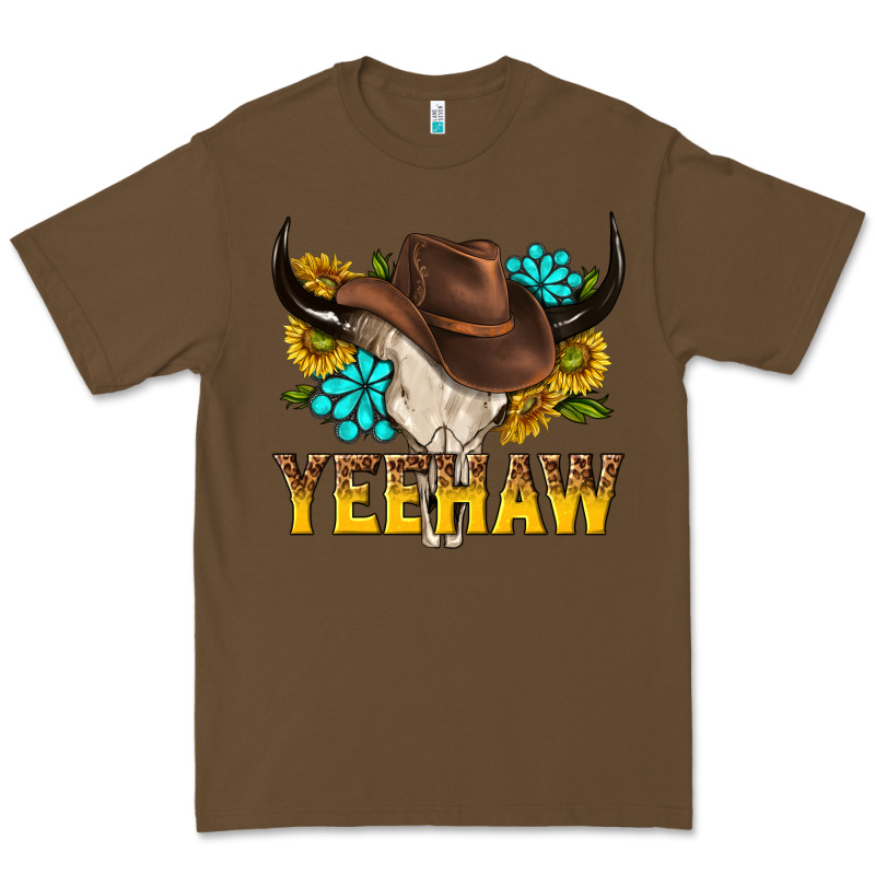 Yeehaw Bull Skull Premium Tee by NancyCooperArtShop | Teevron