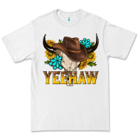 White yeehaw bull skull Premium Tee - NancyCooperArtShop